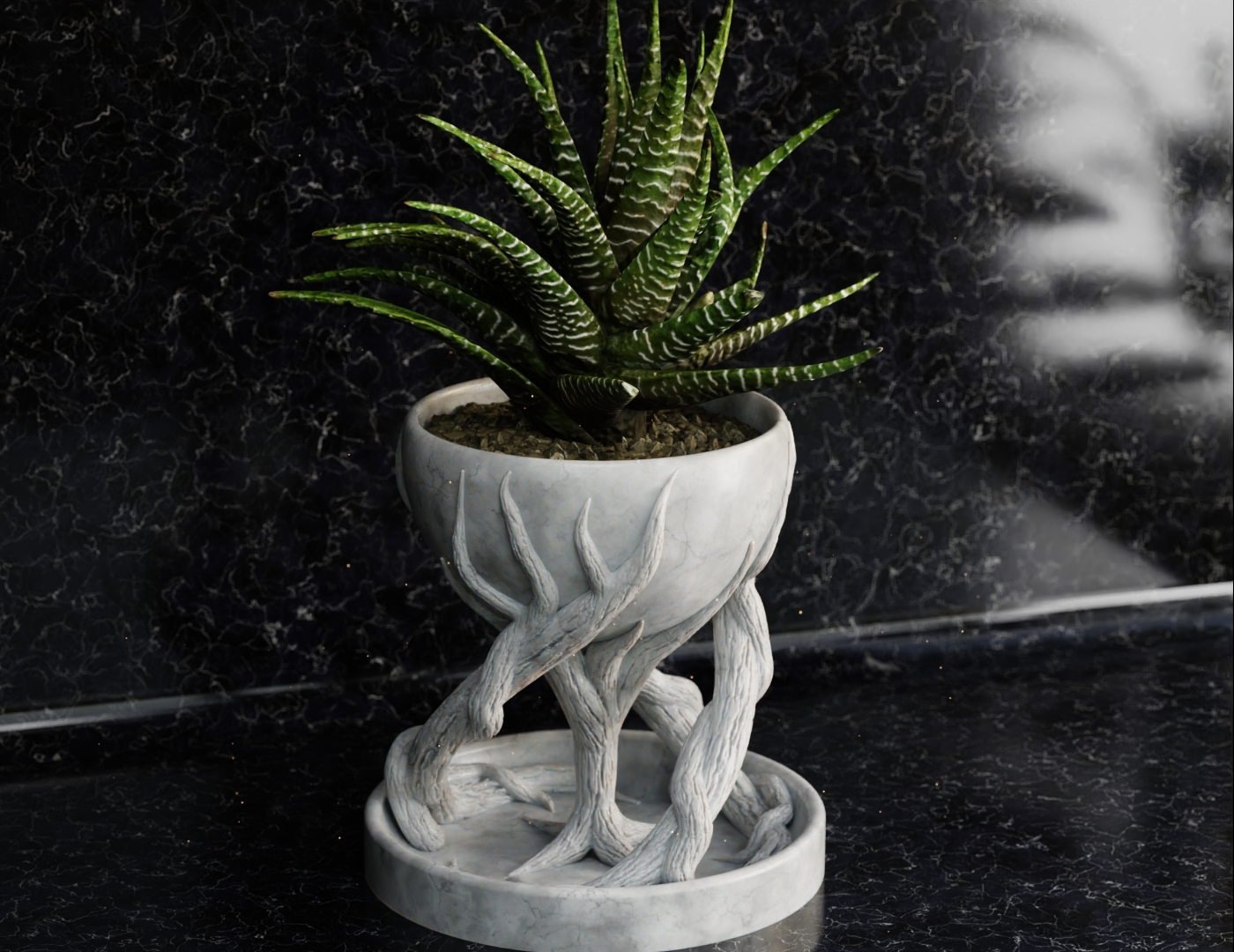 Spiral tree pot